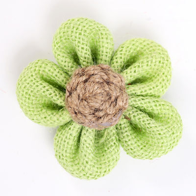 8cm Burlap Ribbon Bunga Diy Orange Hitam Jute Rope Bunga