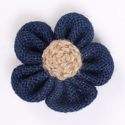 8cm Burlap Ribbon Bunga Diy Orange Hitam Jute Rope Bunga