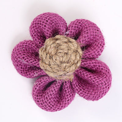 8cm Burlap Ribbon Bunga Diy Orange Hitam Jute Rope Bunga