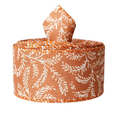 Hari Bersyukur Ribbon Caplap Cetak 63mm Ribbon Katun Pribadi