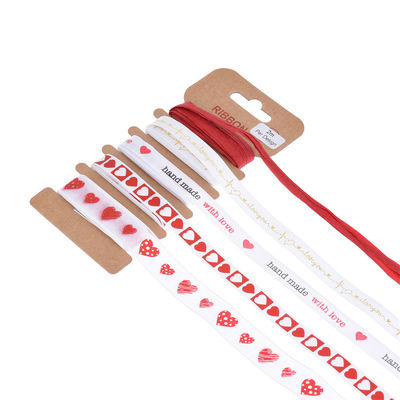 4mm 10mm 15mm Cetak Polyester Ribbon Custom Cetak Ribbon Dengan Logo