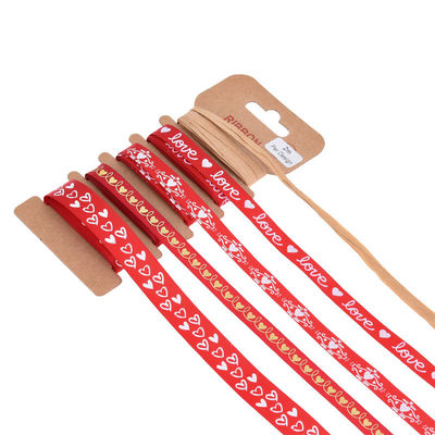 4mm 10mm 15mm Cetak Polyester Ribbon Custom Cetak Ribbon Dengan Logo