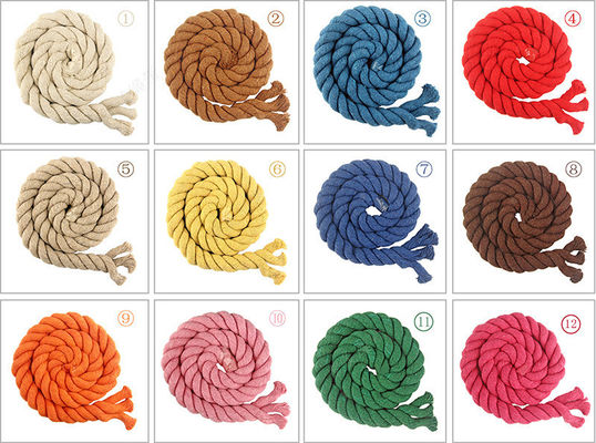 DIY Colored Cotton Macrame Cord 20mm Colored Cotton Rope Untuk Kerajinan