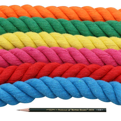 DIY Colored Cotton Macrame Cord 20mm Colored Cotton Rope Untuk Kerajinan