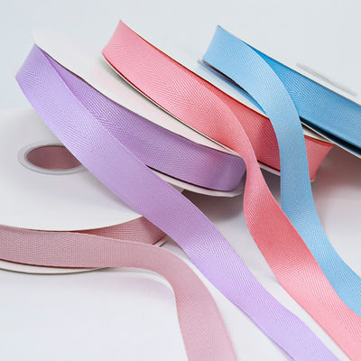 2.5cm Ribbon Regradable Gift Packing Ribbon Tencel Ribbon Herringbone Ribbon