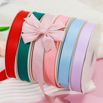 2.5cm Ribbon Regradable Gift Packing Ribbon Tencel Ribbon Herringbone Ribbon