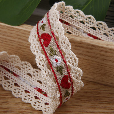 2.5cm Dasi Flroal Flroal Jacquard Ribbon Gift Packing Polyester Ribbon untuk Pengemasan