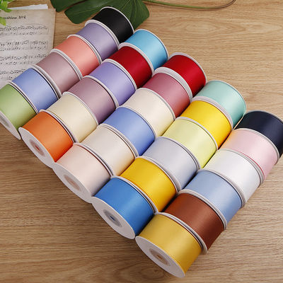 5mm-50mm polyester katun polos perban rajutan custom katun pita untuk kemasan hadiah