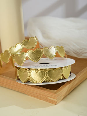 1.5cm*9m 2.5cm*9m Heart Shape Valentine's Day Polyester Gift Ribbon Untuk Kemasan Hadiah Mewah
