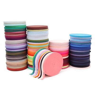 5mm-50mm*50y Herringbone Woven Cotton Ribbon Ribbon yang disesuaikan