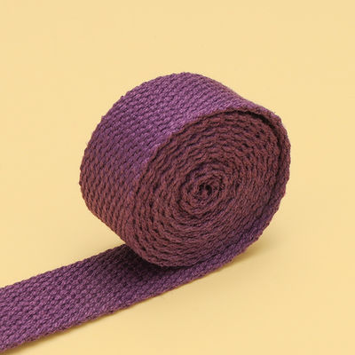 20mm-50mm Tepak Polyester Cotton Webbing Tas Sekolah Tas ransel Tas Tangan Canvas Strap Warna Padat Rantai Tenun Biasa