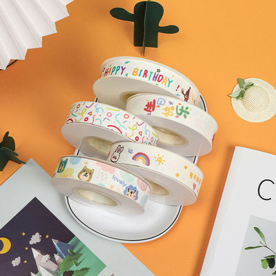 20mm*25y Slit Edge Cotton Ribbon untuk Paket Kue dan Dekorasi