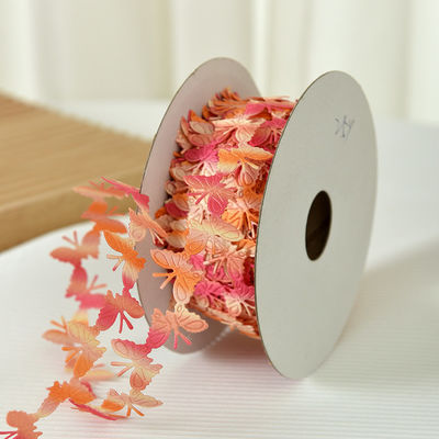 2cm*25y pita kupu-kupu ultrasonik untuk kemasan hadiah dan aksesoris pakaian