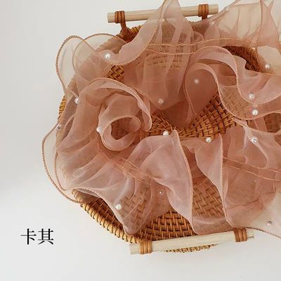 12cm*2m Ribbon renda tepi berkerut untuk bungkus bunga dan pembungkus hadiah