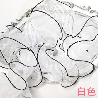 12cm*2m Ribbon renda tepi berkerut untuk bungkus bunga dan pembungkus hadiah