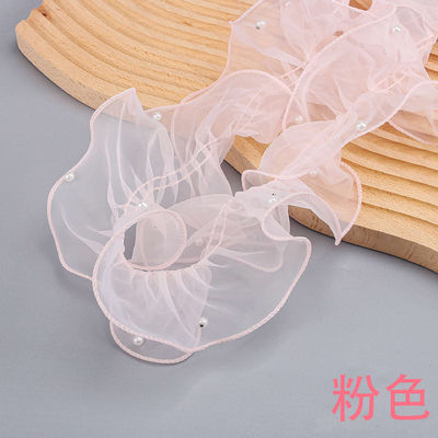 12cm*2m Ribbon renda tepi berkerut untuk bungkus bunga dan pembungkus hadiah
