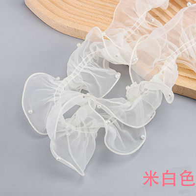 12cm*2m Ribbon renda tepi berkerut untuk bungkus bunga dan pembungkus hadiah