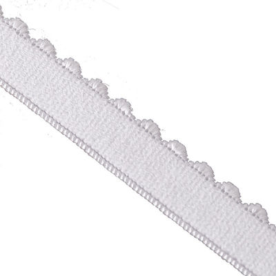 Aksesoris Garment Ribbon 1.2cm Weaved Edge Polyester Elastic Bra Strap dengan Fitur Ramah Lingkungan
