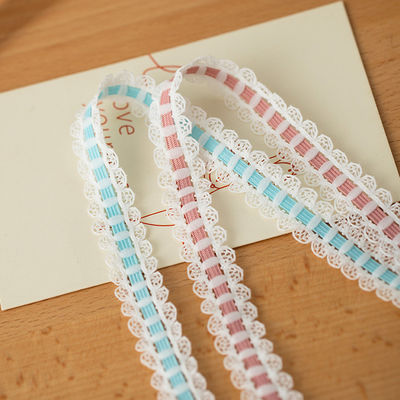 1.7cm Woven Lace Edge Polyester Elastic Bra Strap Ribbon Untuk Aksesoris Pakaian