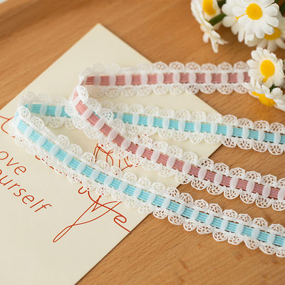 1.7cm Woven Lace Edge Polyester Elastic Bra Strap Ribbon Untuk Aksesoris Pakaian