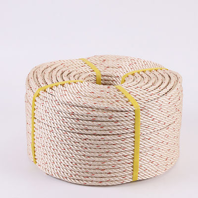 3mm-12mm Kuning PP 3 Strands Twisted Rope diterapkan dalam penggunaan laut